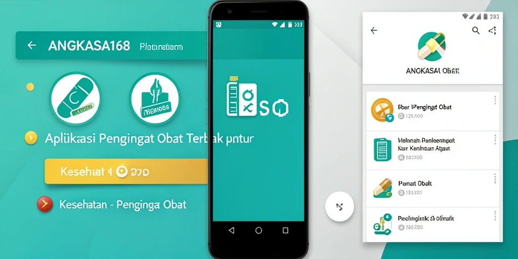 Tampilan antarmuka aplikasi Pengingat Obat yang ramah pengguna.