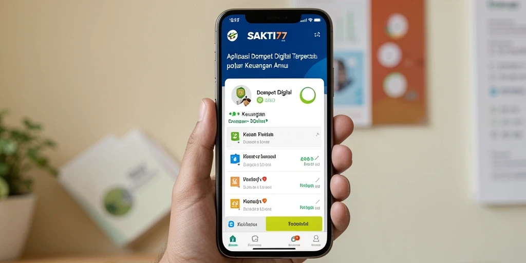 Tampilan antarmuka pengguna SAKTI77 yang sederhana dan efektif.